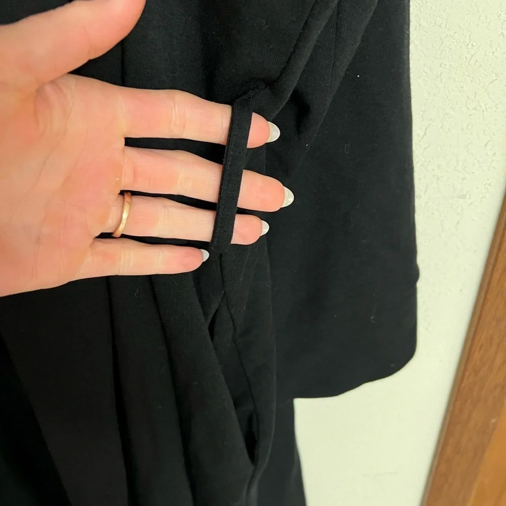 Universal Standard Black soft long cardigan
